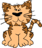 Cartoon Cat Sitting Clip Art